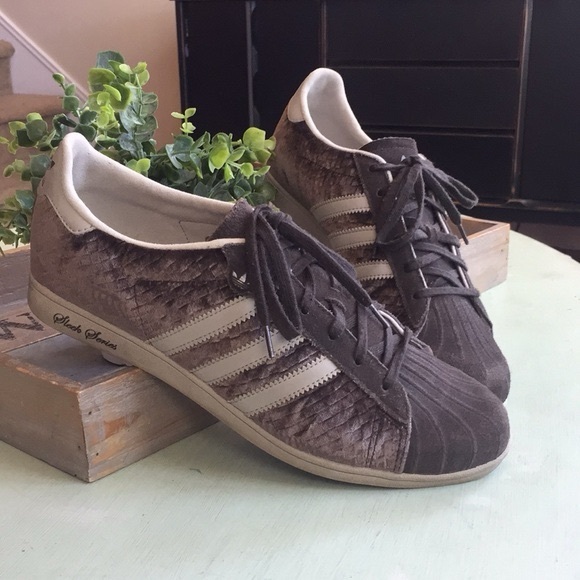 ADIDAS ORIGINALS SLEEK SERIES BROWN VELVET SNEAKERS US 8 - Picture 8 of 9